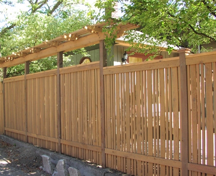 Semi-private fence designed by Kirkland Landscape Company, Environmental Construction