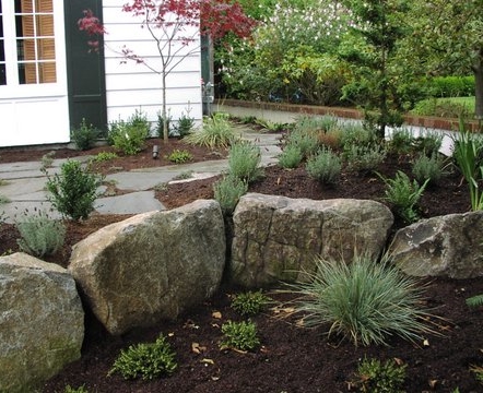 Landscaping with stone