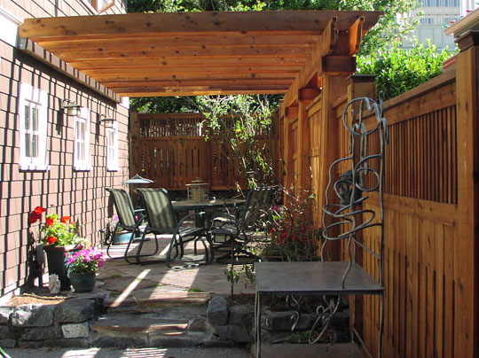 Beer garden patio