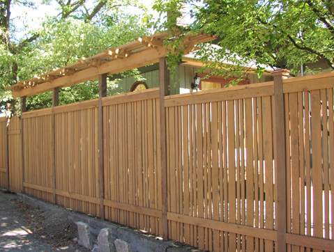 Semi-private fence designed by Environmental Construction Inc. in Kirkland WA